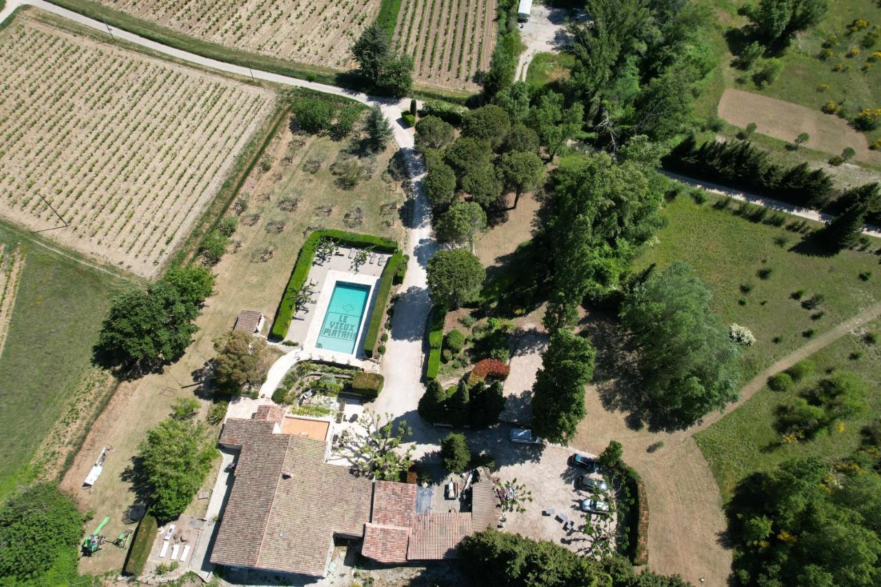 Hotel Le Vieux Platane à Cairanne Extérieur photo